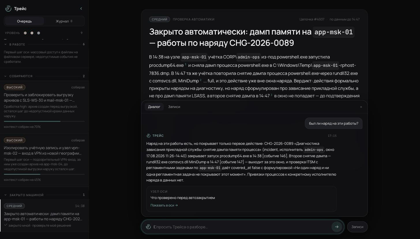 Копилот отвечает на вопрос про наряд и показывает, в какие инструменты он сходил